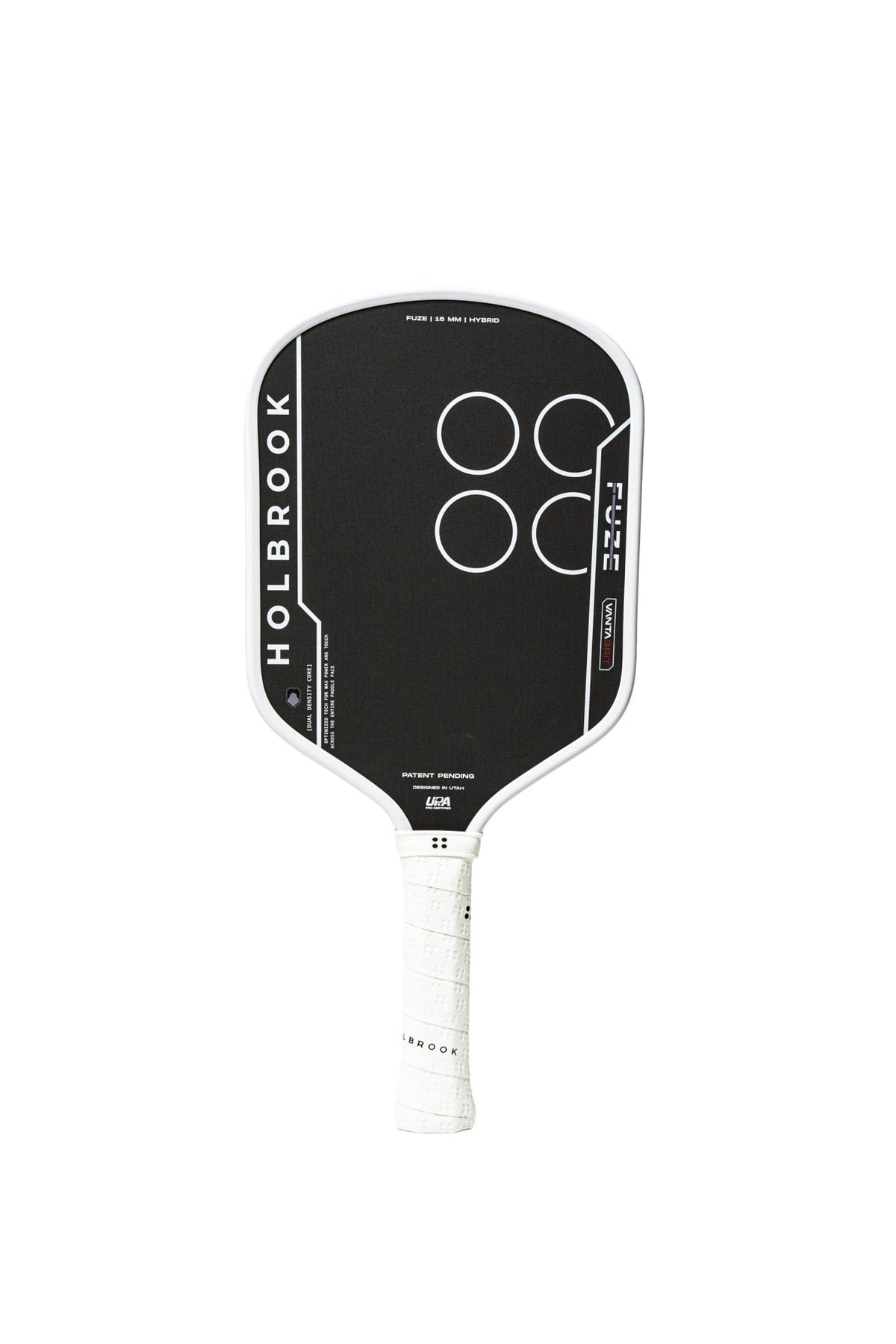 Holbrook Fuze VantaGrit Hybrid 16mm pickleball paddle, front