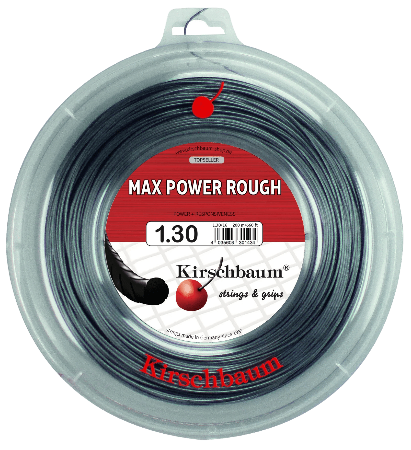 Kirschbaum Max Power Rough Tennis String Reel - 660 ft. - Racquet Point