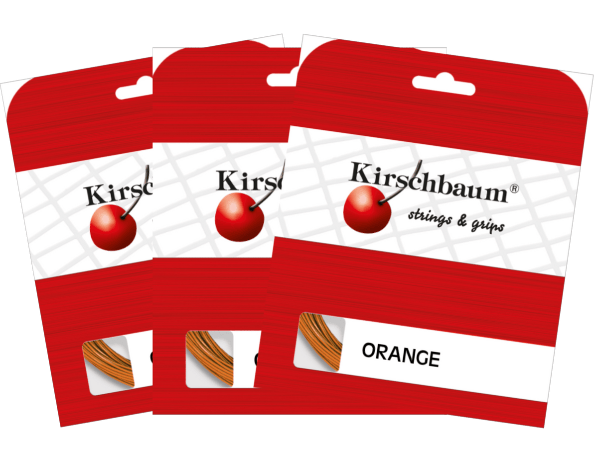 Kirschbaum Orange Tennis String Set - 3 Pack - Racquet Point