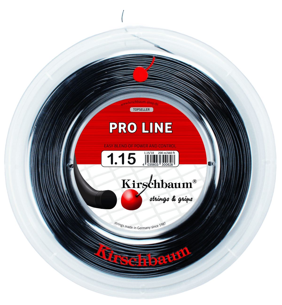 Kirschbaum Pro Line Black Tennis String Reel - 660 ft. - Racquet Point
