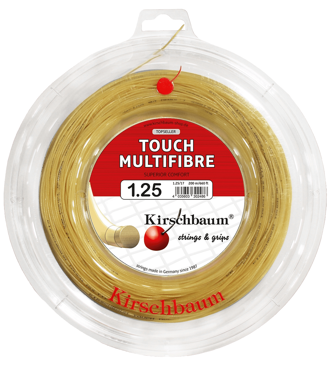 Kirschbaum Touch Multifibre Tennis String Reel - 660 ft. - Racquet Point