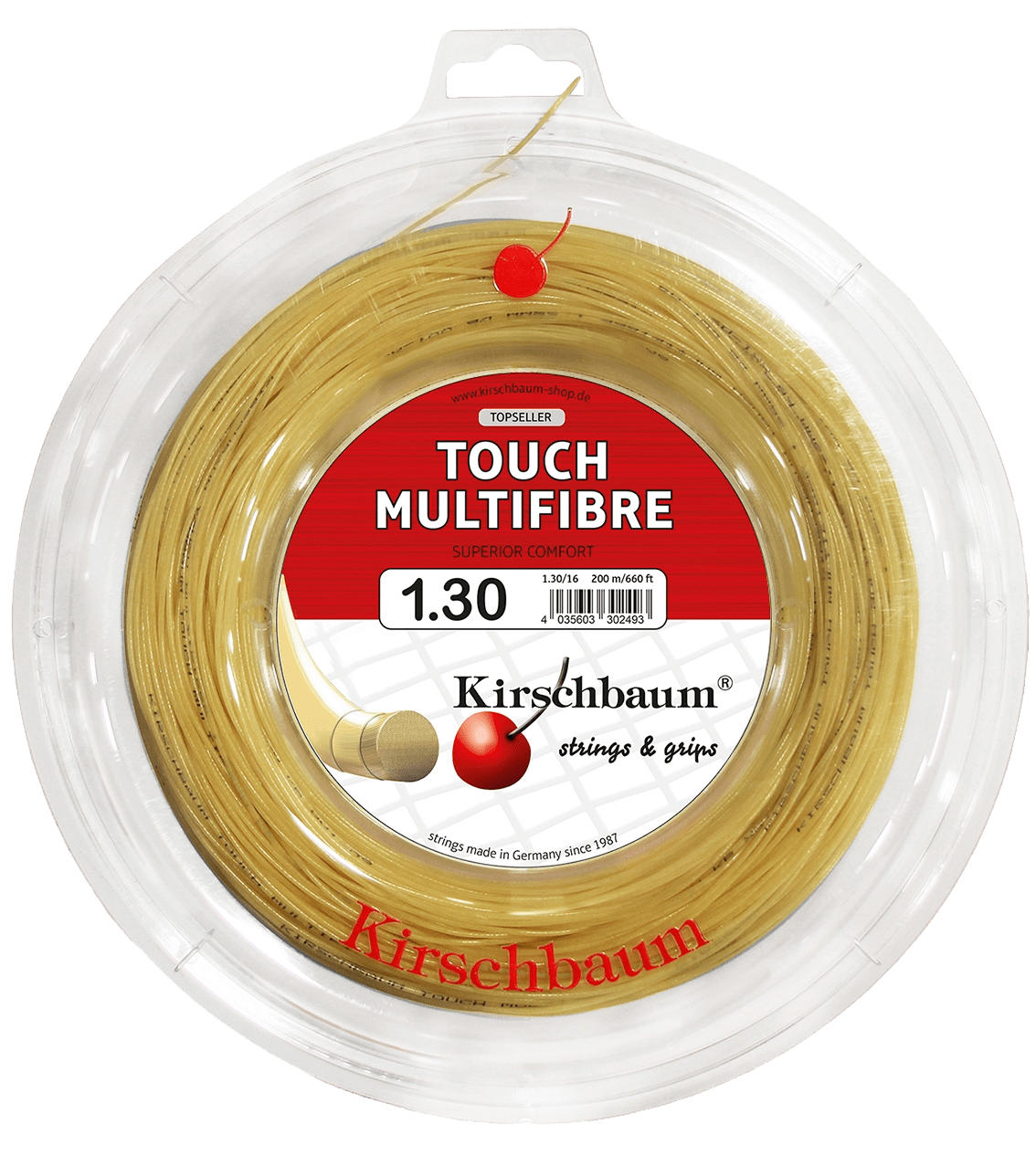 Kirschbaum Touch Multifibre Tennis String Reel - 660 ft. - Racquet Point