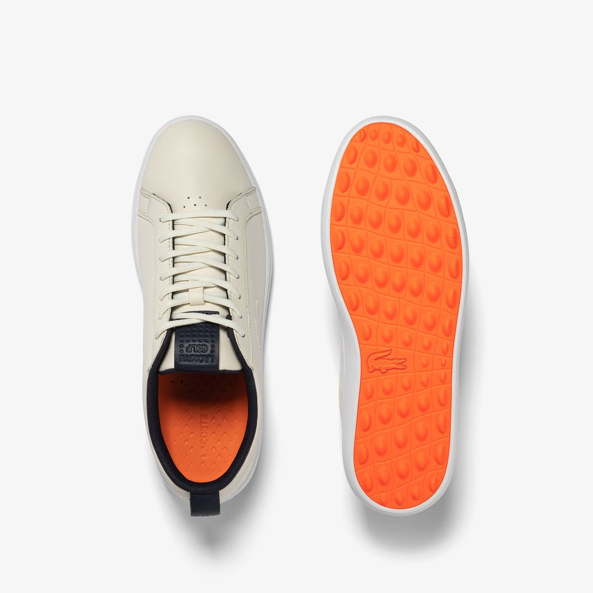 Lacoste G ELITE Men's Synthetic Golf Shoes - Beige/Black - Racquet Point