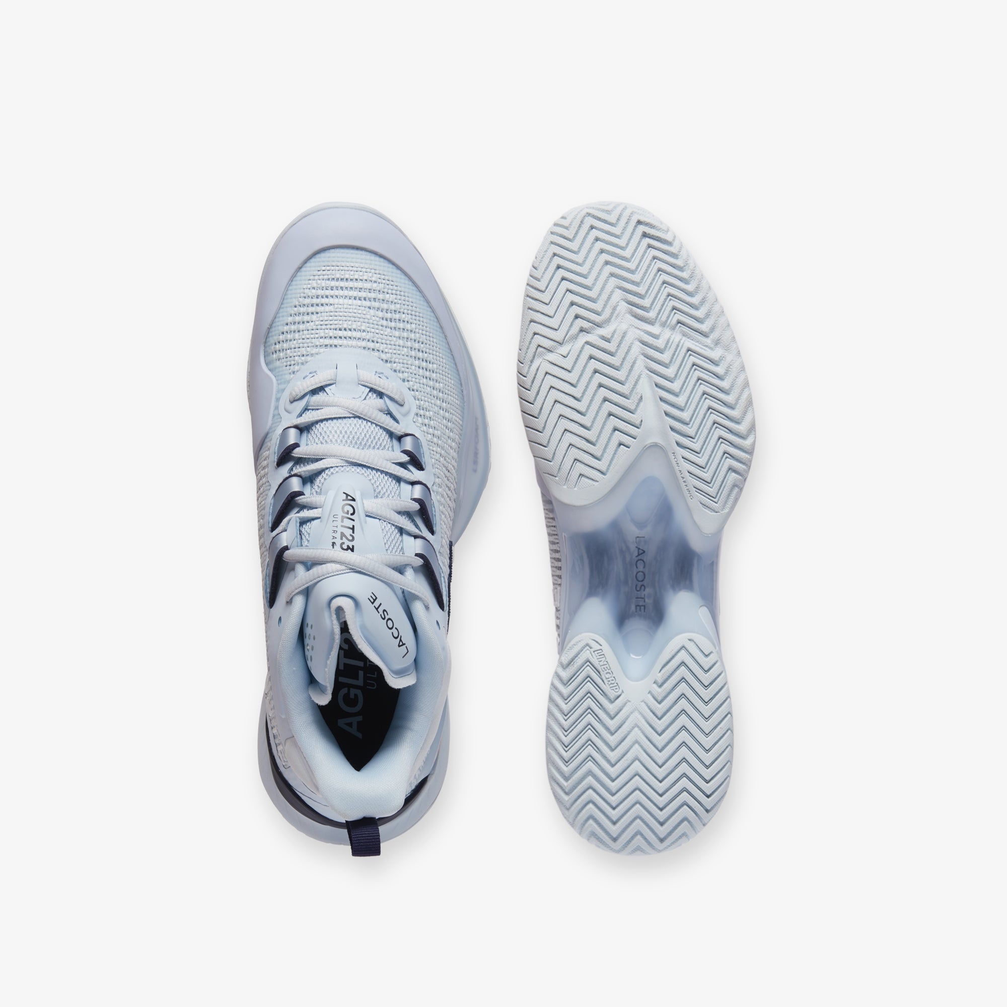 Lacoste Women's AG - LT23 Ultra Tennis Shoes - Light blue/Navy - Racquet Point
