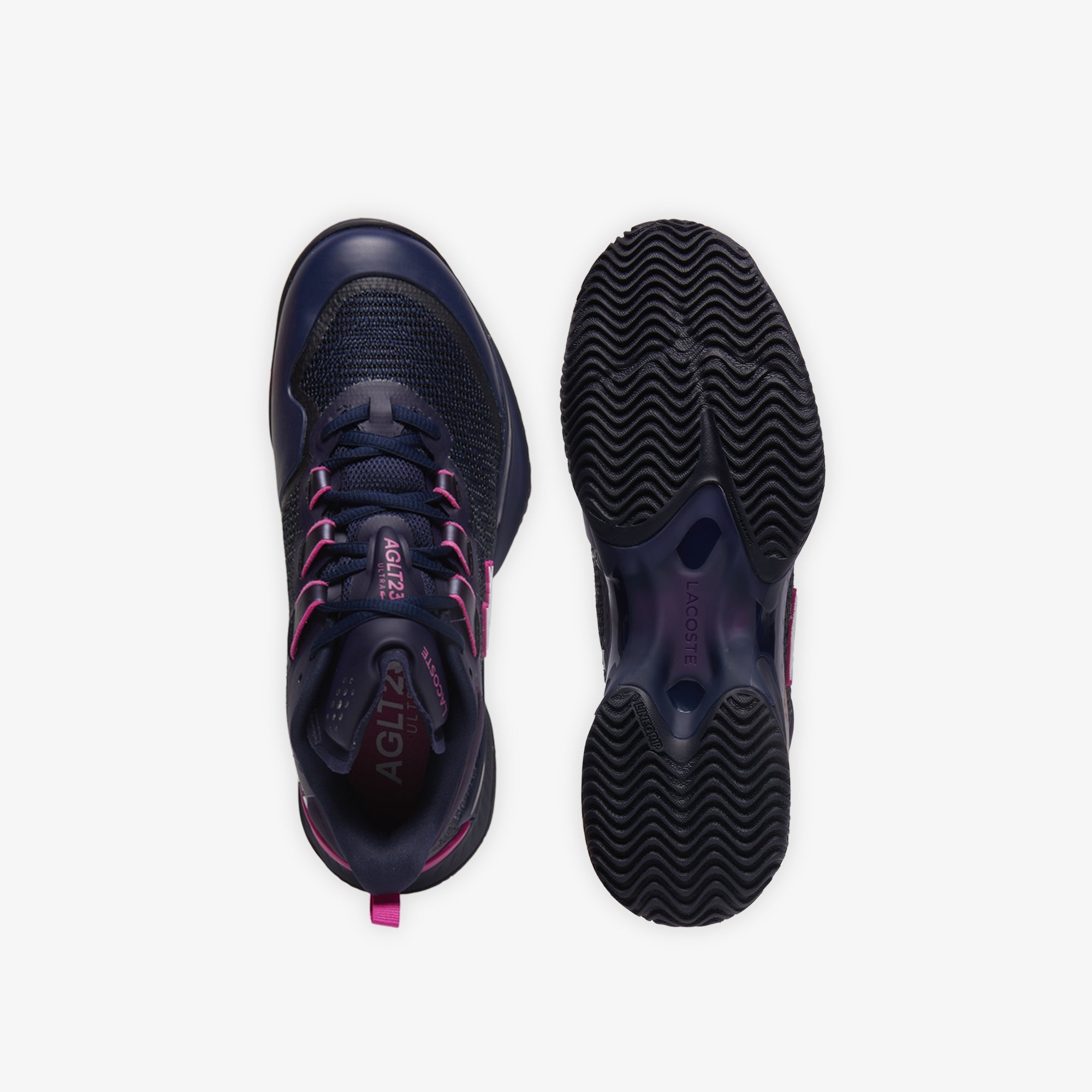 Lacoste Women's AG - LT23 Ultra Tennis Shoes - Navy/Pink - Racquet Point