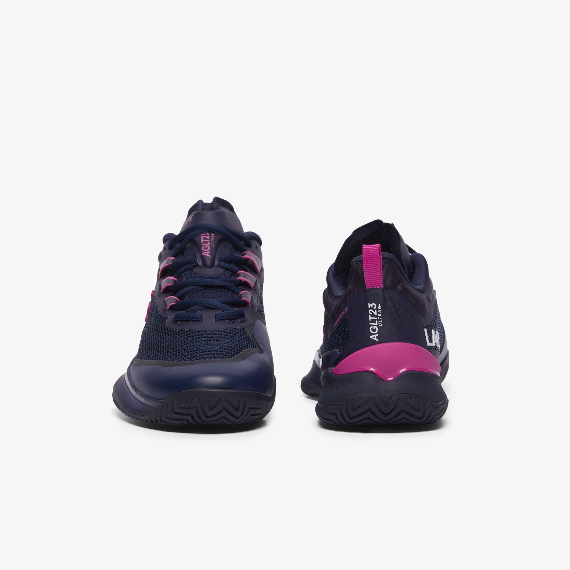 Lacoste Women's AG - LT23 Ultra Tennis Shoes - Navy/Pink - Racquet Point