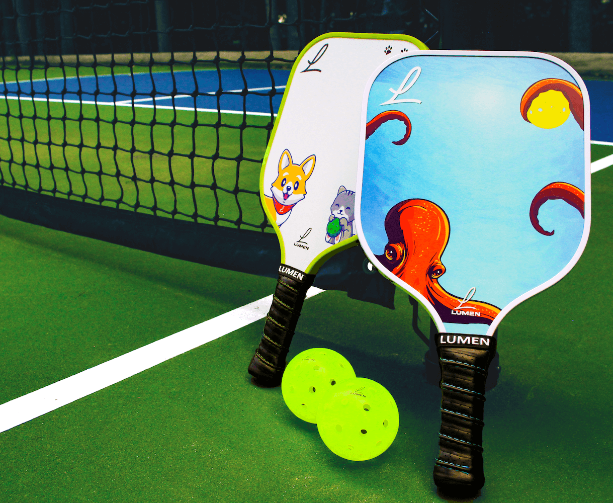 Lumen Pet Vibe & Kraken Youth Pickleball Paddle Set - Racquet Point
