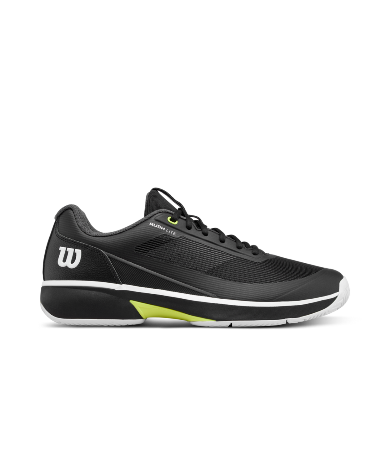 Wilson Rush Lite 5 Men's Tennis Shoes - Black/White - Racquet Point