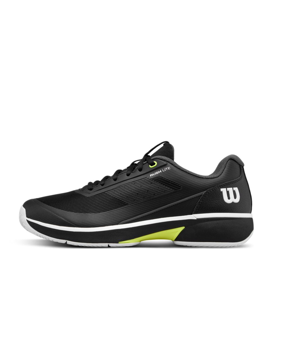 Wilson Rush Lite 5 Men's Tennis Shoes - Black/White - Racquet Point