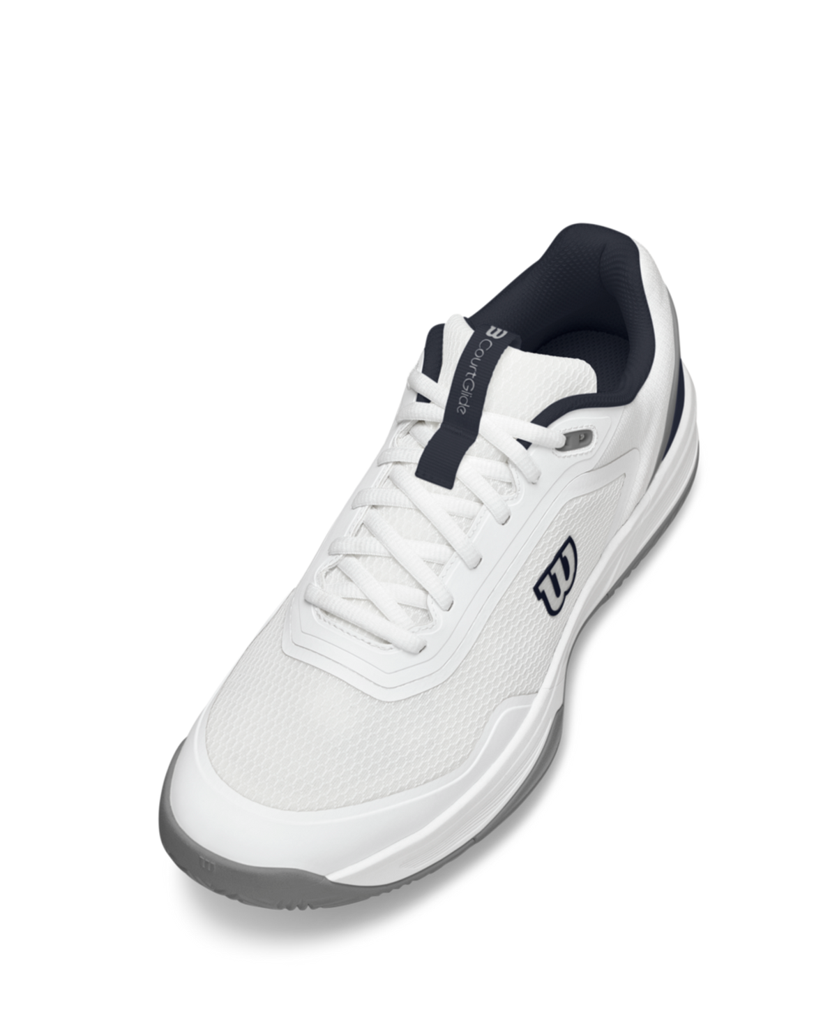 Wilson CourtGlide Men's Tennis Shoes - White/Navy Blazer - Racquet Point