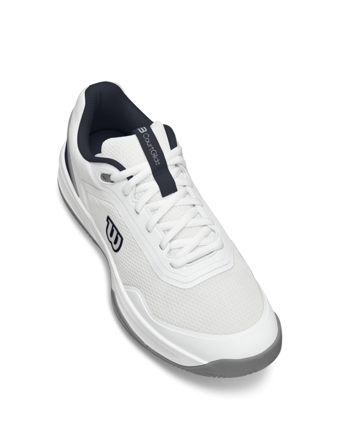 Wilson CourtGlide Men's Tennis Shoes - White/Navy Blazer - Racquet Point