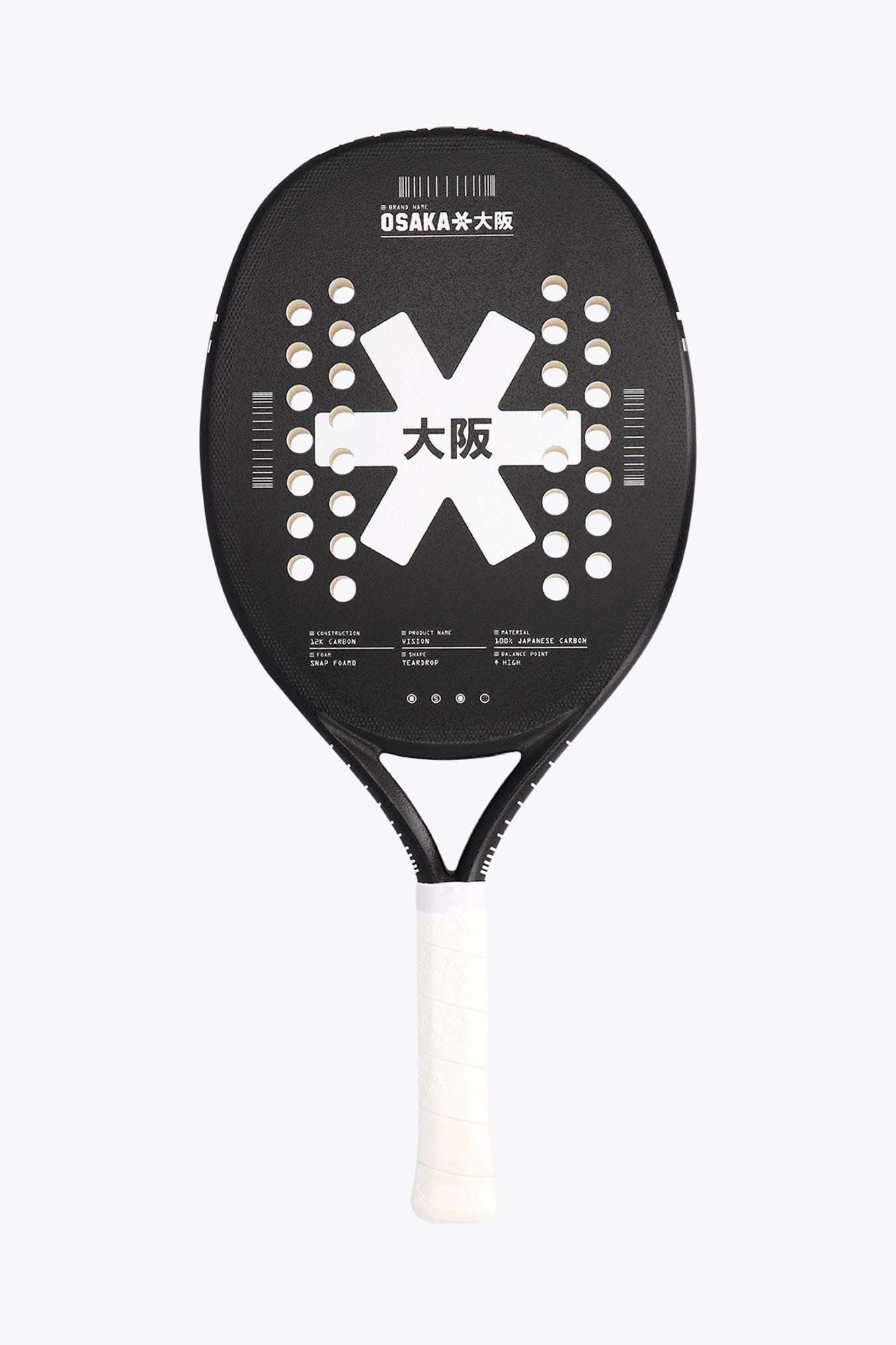 Osaka Beach Tennis Racket - Vision | White - Racquet Point