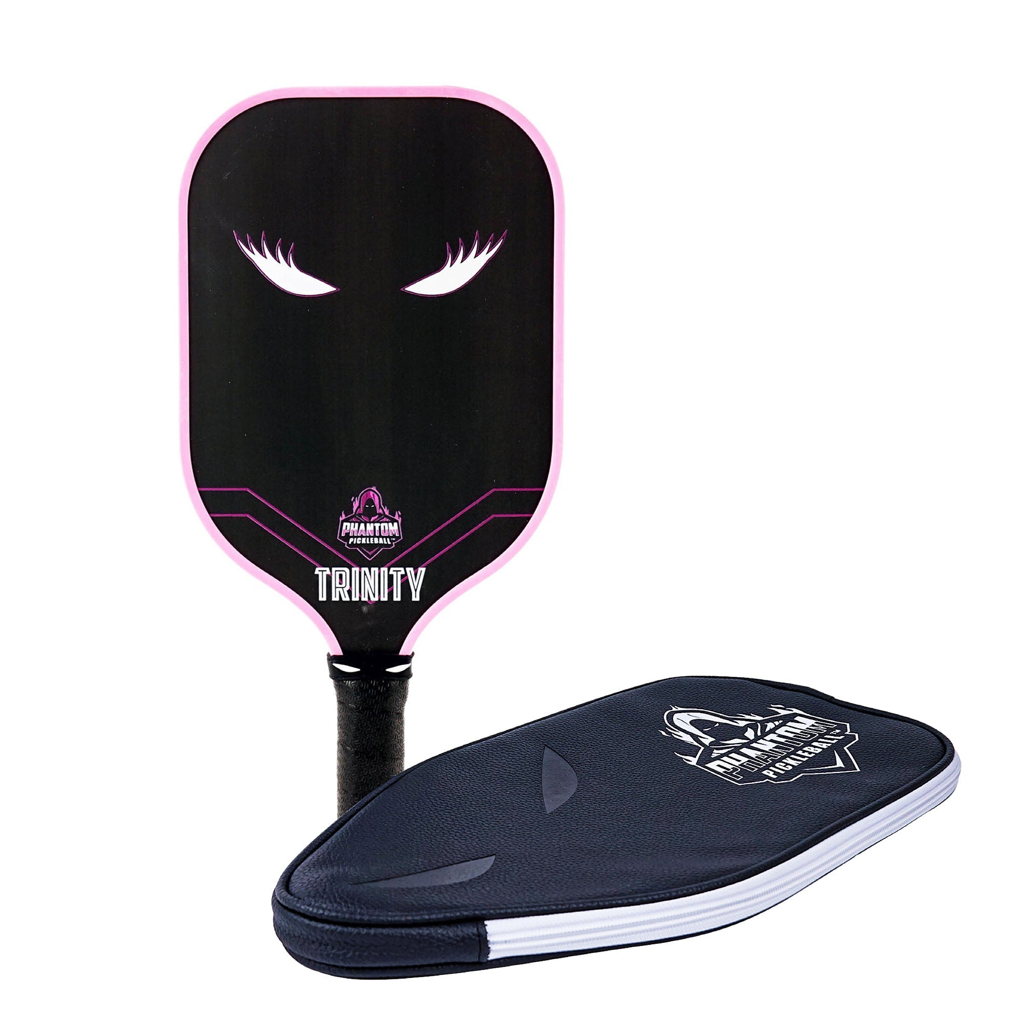 Phantom LADY TRINITY 14MM T700 Raw Carbon Fiber Thermoformed Pro Pickleball Paddle w/ Premium Cover - Racquet Point