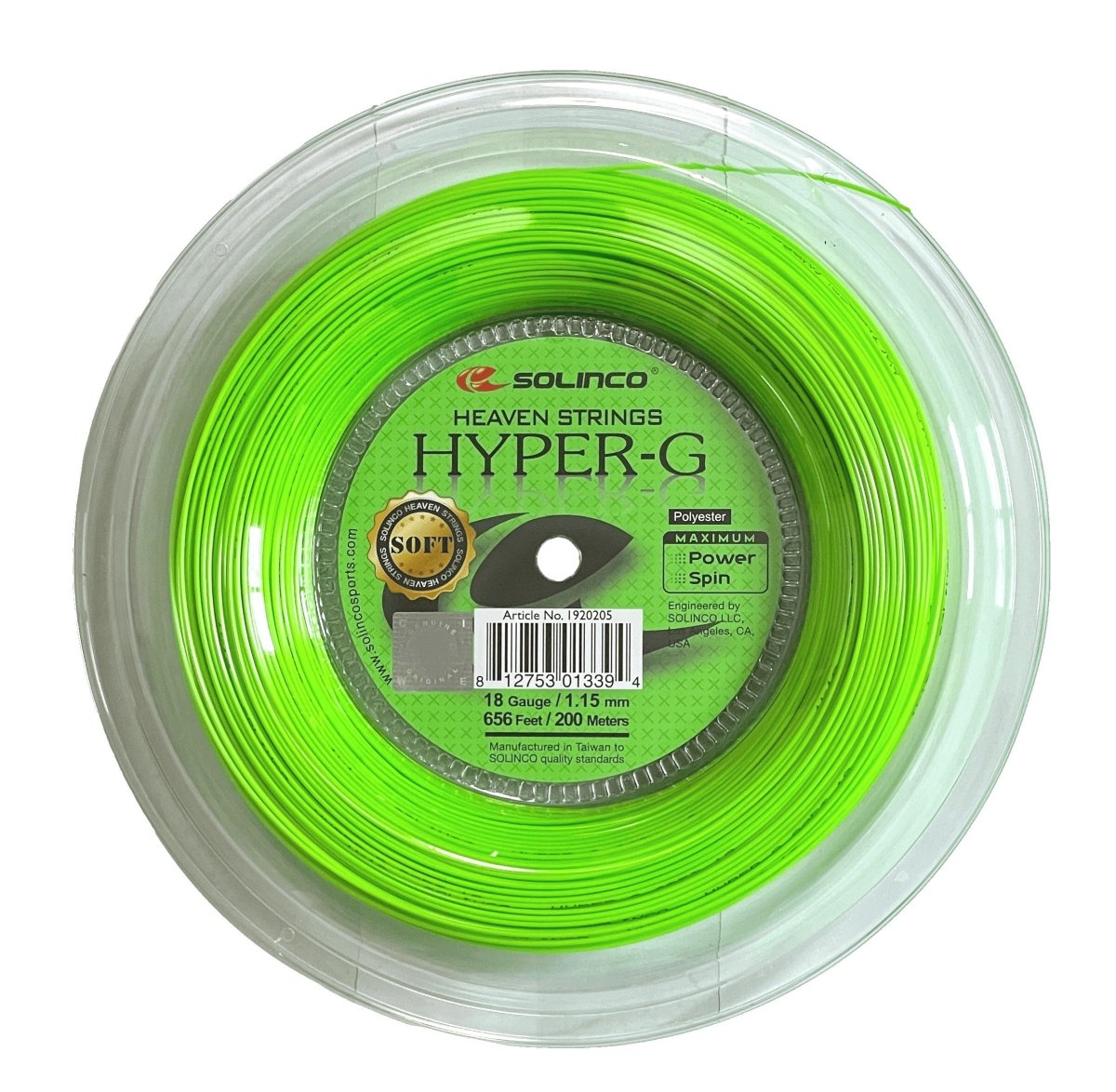 Solinco Hyper-G Soft 18 Tennis String Reel | Racquet Point