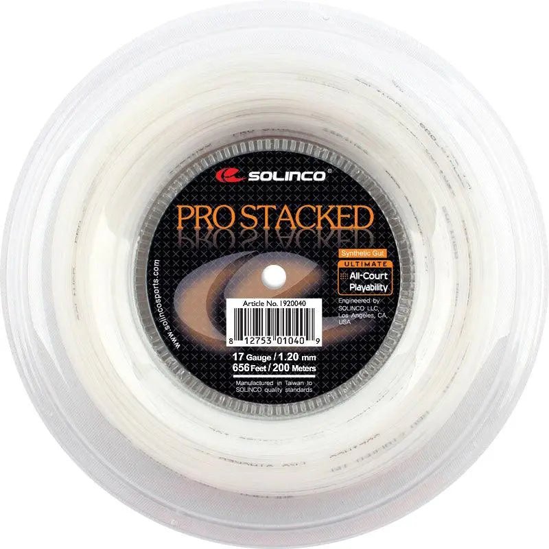 Solinco Pro Stacked Synthetic Gut 17 Tennis String Reel - 656' - Racquet Point