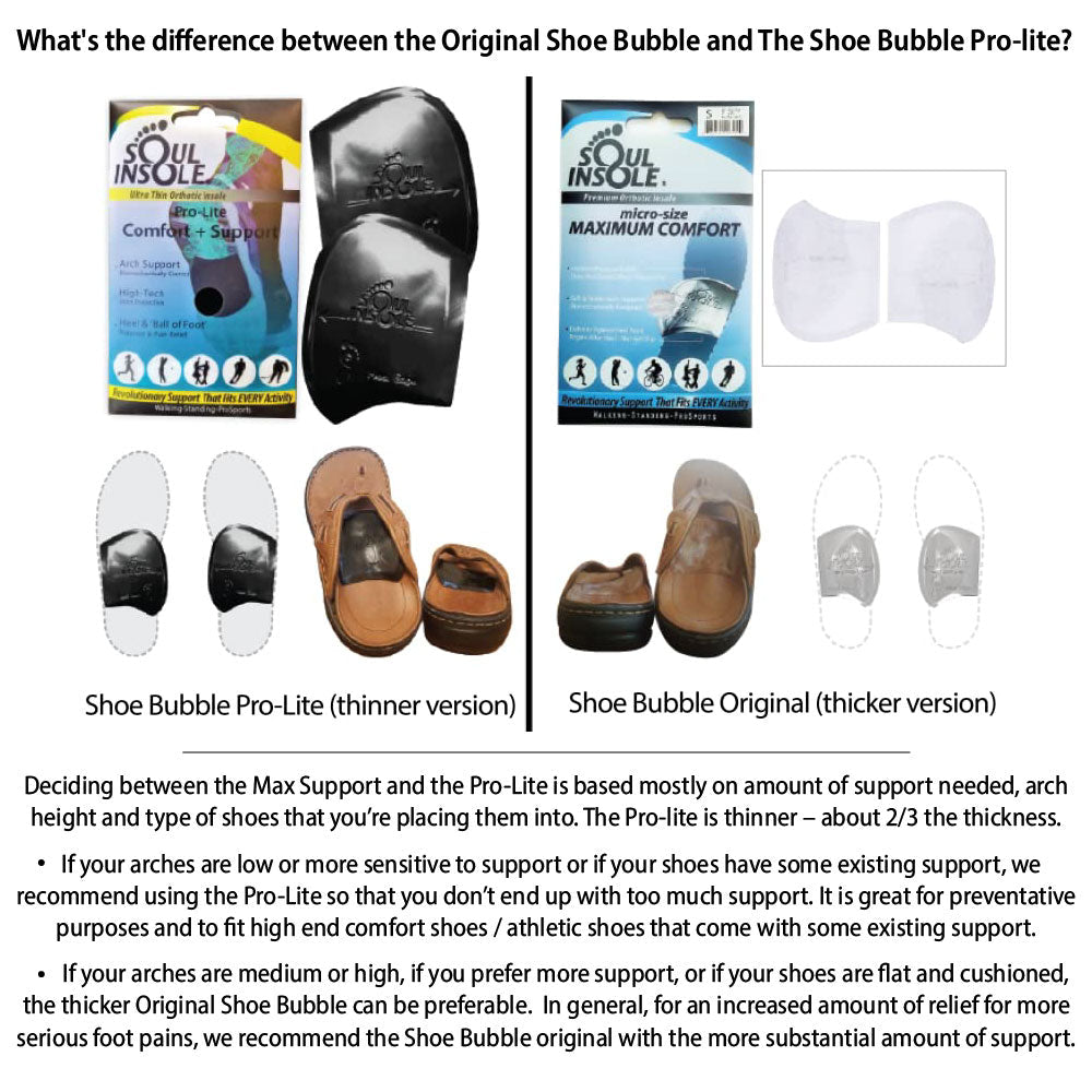 Soul Insole Shoe Bubble Pro-Lite Orthotic - Racquet Point