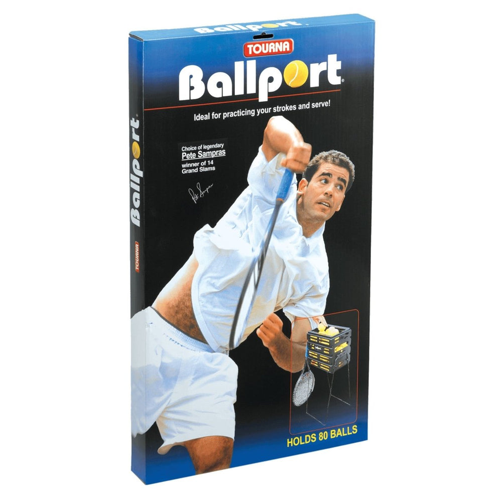 Tennis Ball Hopper Tourna Ballport Holds 80 Balls Blue | Meses sin interés