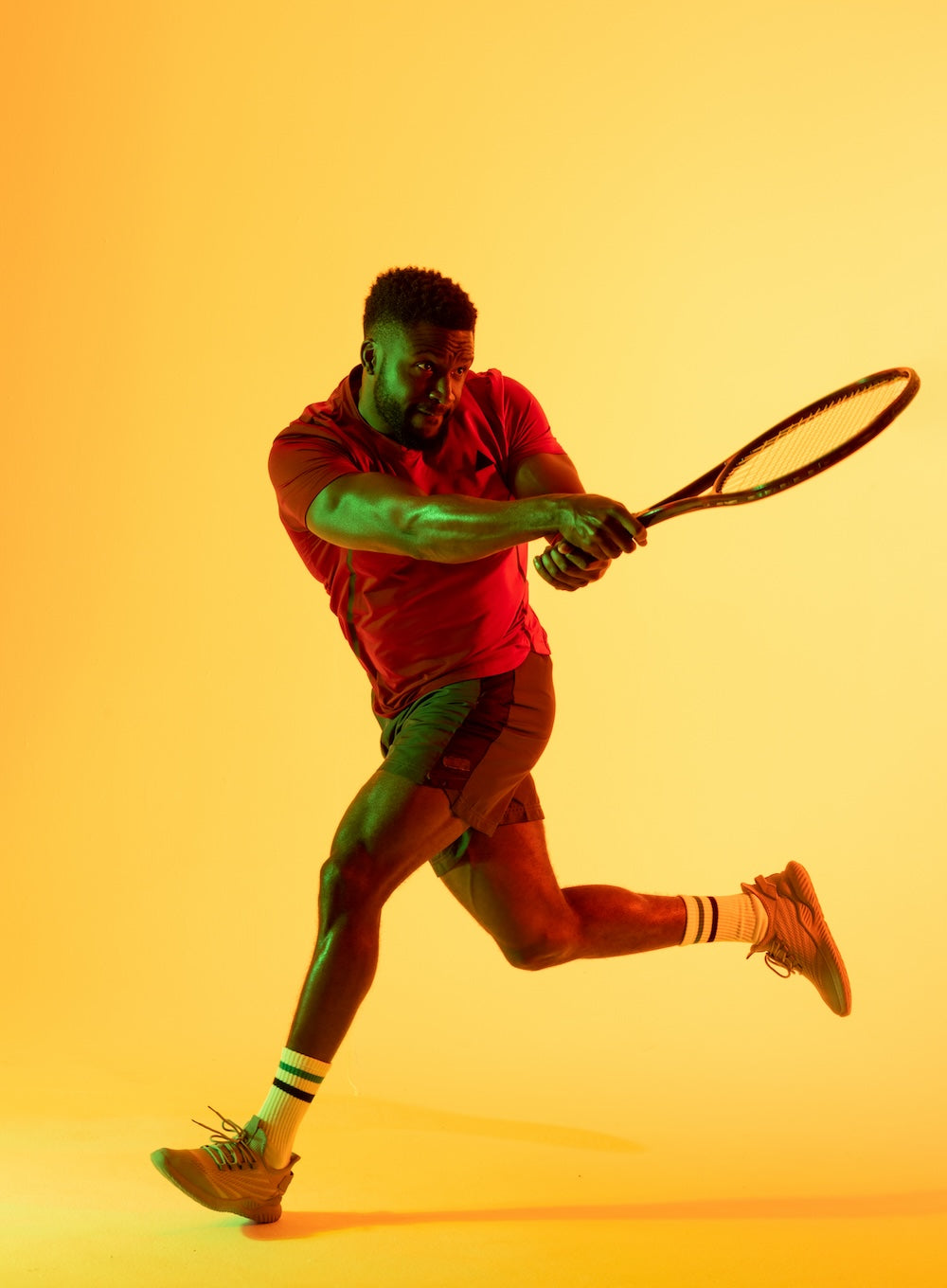 Tennis player banner - Racquet Point