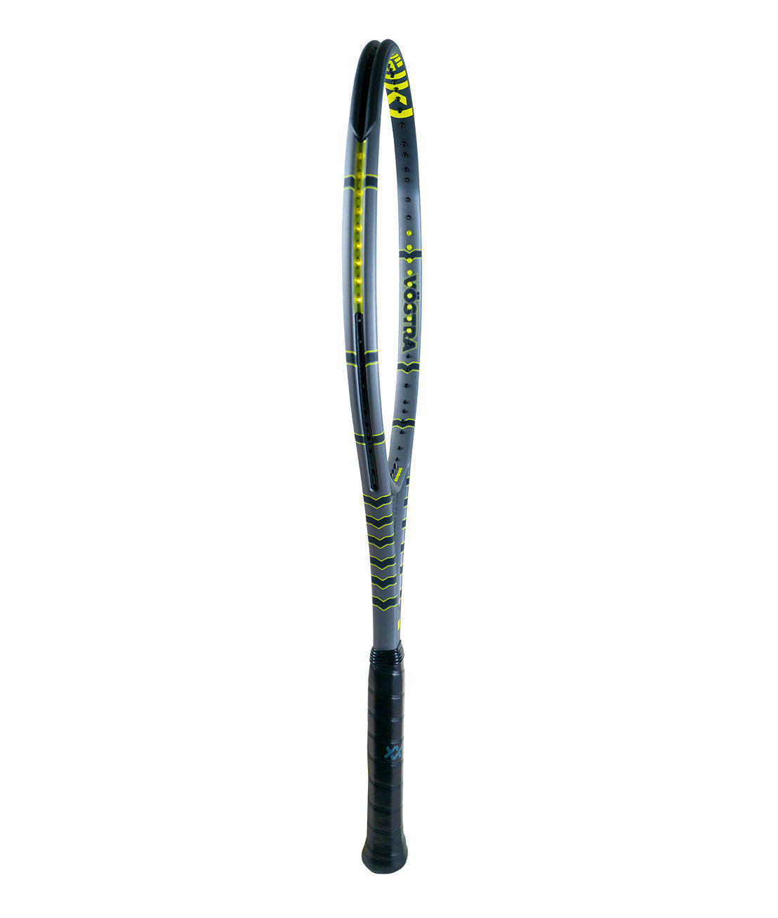 Volkl Vostra V10 300g tennis racquet throat and V-Engine detail - Racquet Point