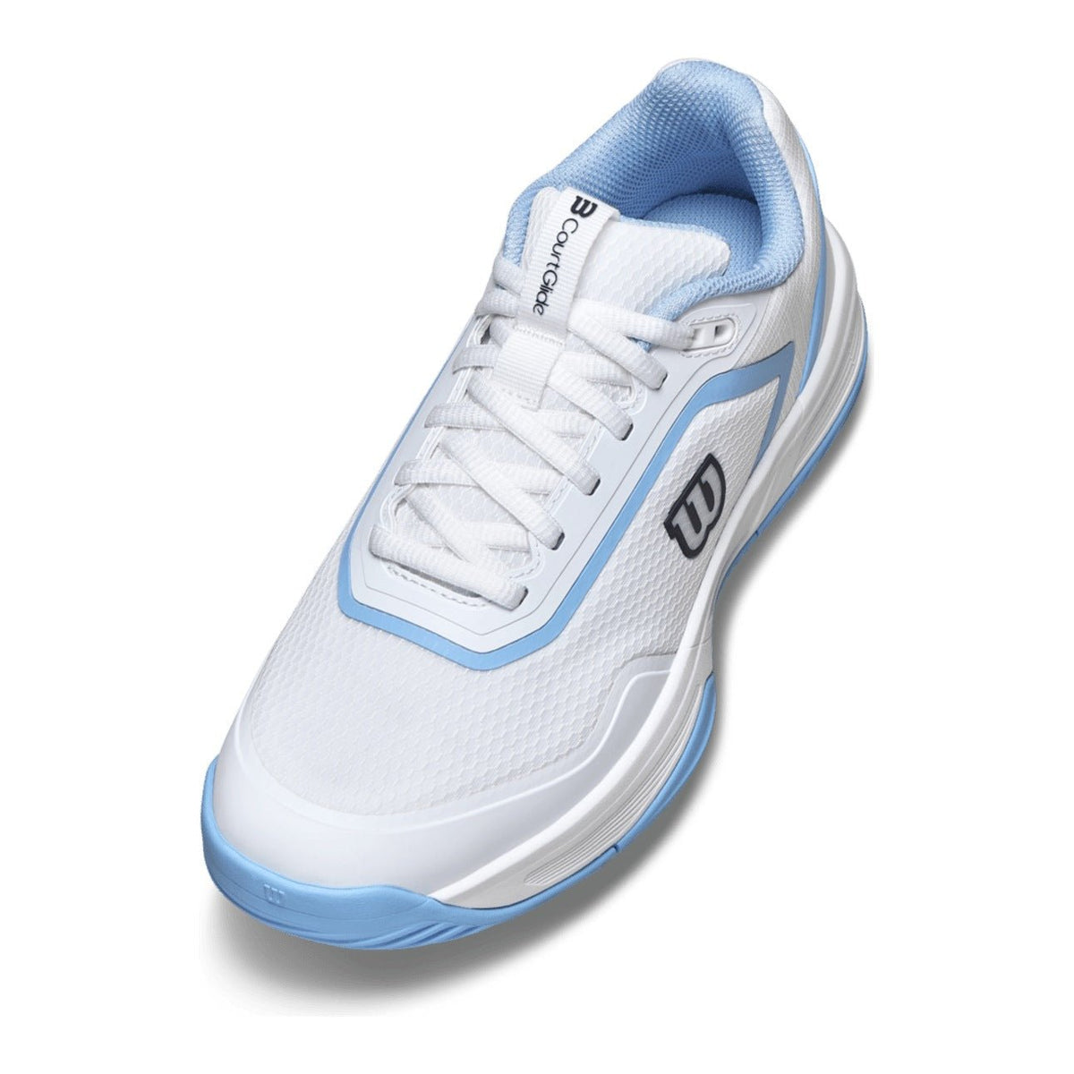 Wilson CourtGlide Women's Padel Shoes - White/Airy Blue - Racquet Point