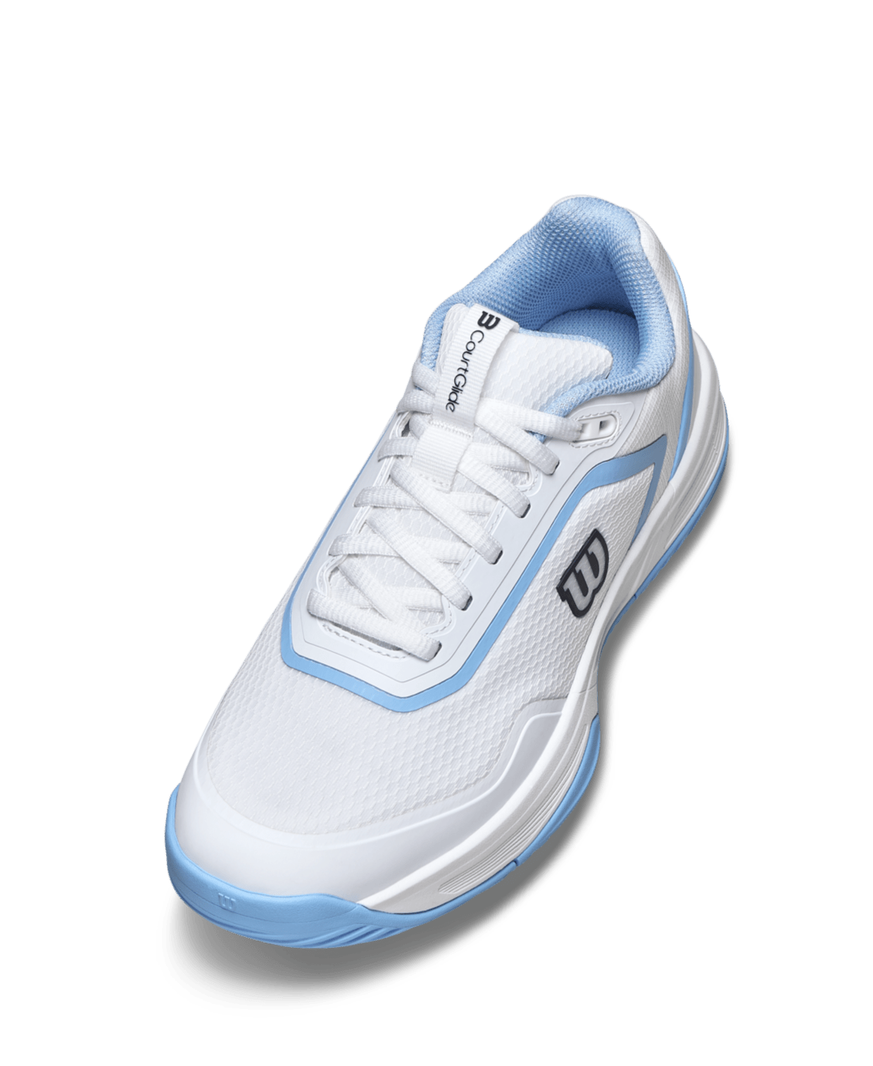 Wilson CourtGlide Women's Padel Shoes - White/Airy Blue - Racquet Point