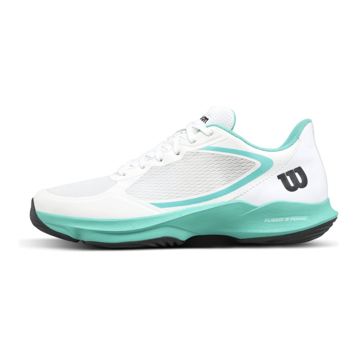 Wilson Hurakn Lite Women's Padel Shoes - White/Turquoise - Racquet Point