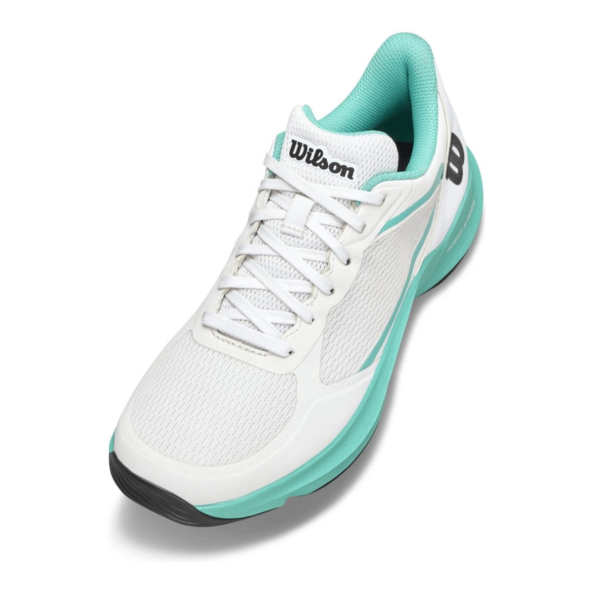 Wilson Hurakn Lite Women's Padel Shoes - White/Turquoise - Racquet Point