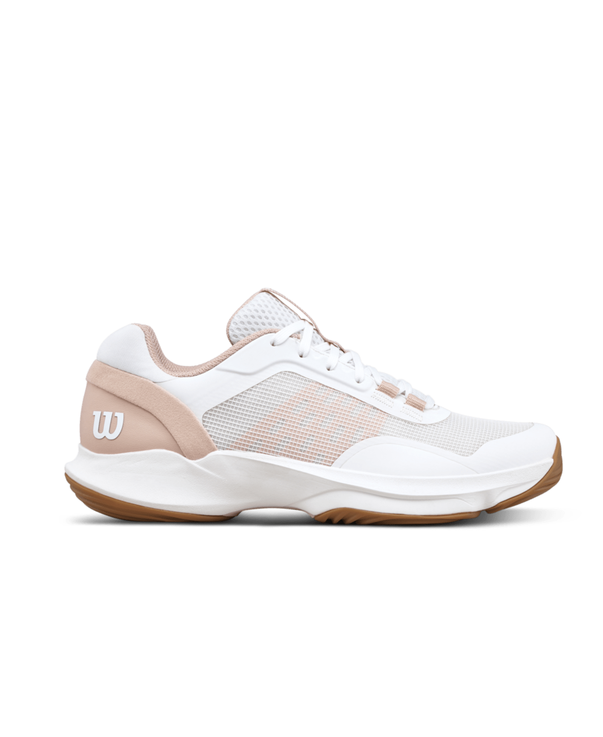 Wilson Hurakn Pro V2 Women's Padel Shoes - White/Cameo Rose - Racquet Point