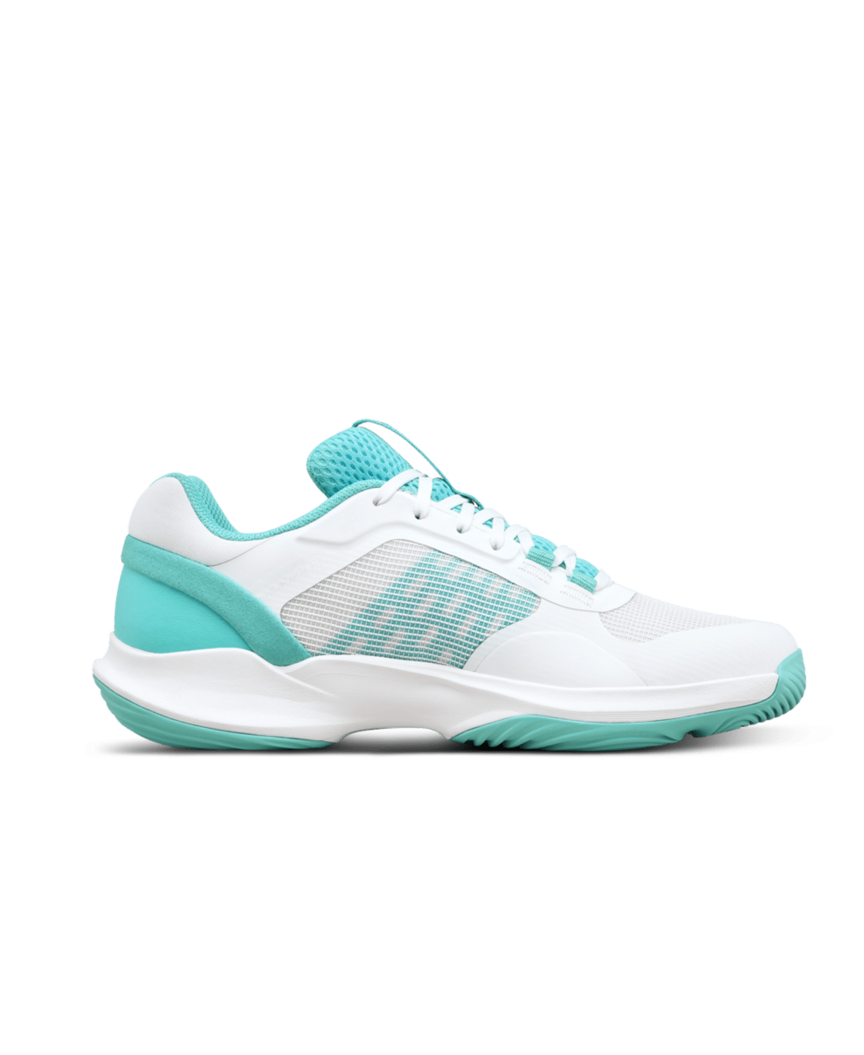 Wilson Hurakn Pro V2 Women's Padel Shoes - White/Turquoise - Racquet Point