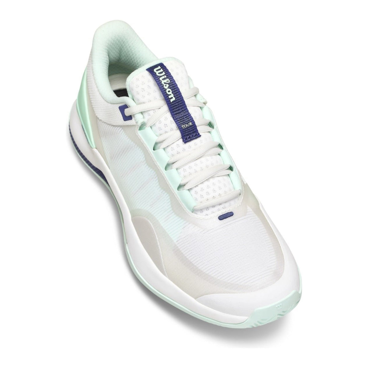 Wilson Intrigue Tour Women's Tennis Shoes - White/Bay - Racquet Point
