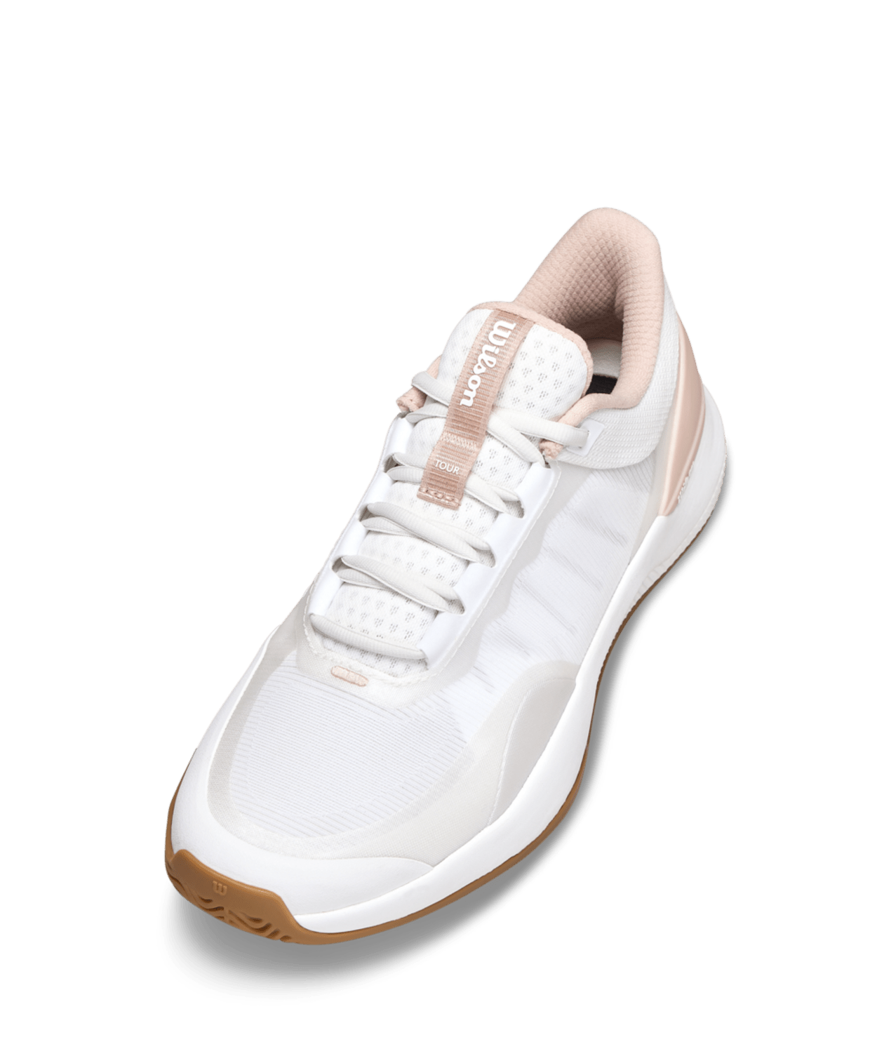 Wilson Intrigue Tour Women's Tennis Shoes - White/Cameo Rose - Racquet Point