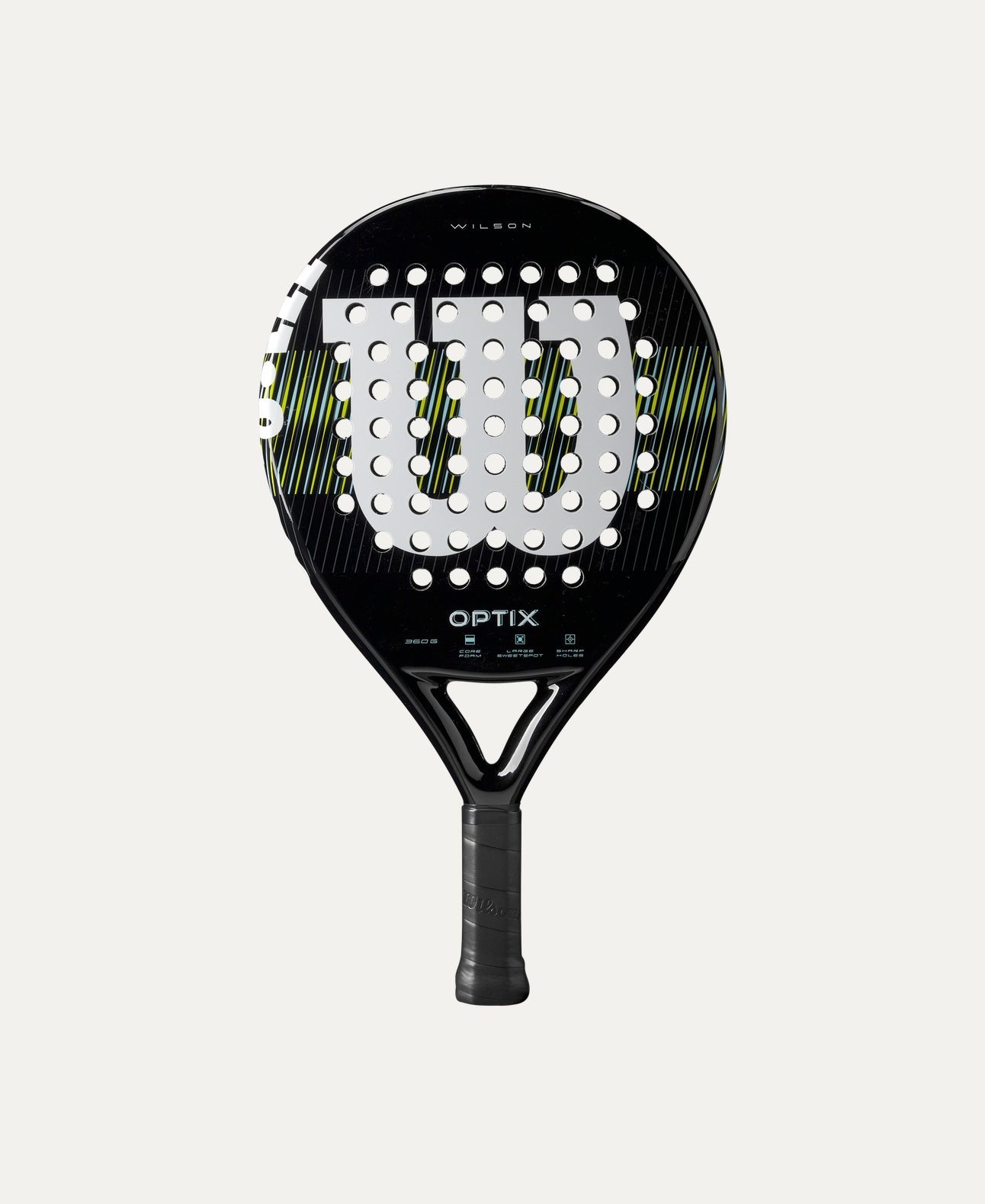 Wilson Optix V1 Padel Racket - Black - Racquet Point