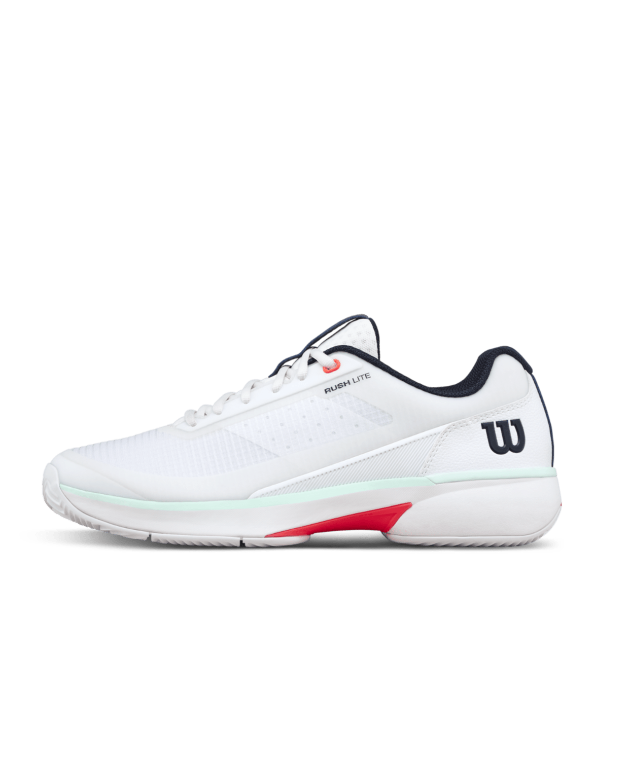 Wilson Rush Lite 5 Clay Men's Tennis Shoes - White/Bay - Racquet Point