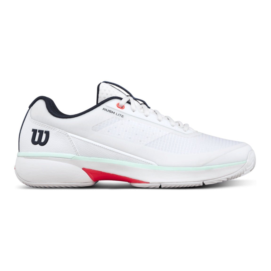 Wilson Rush Lite 5 Clay Men's Tennis Shoes - White/Bay - Racquet Point