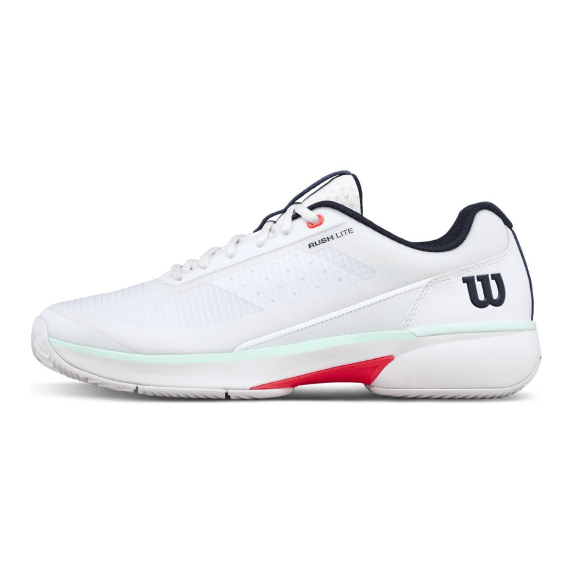 Wilson Rush Lite 5 Clay Men's Tennis Shoes - White/Bay - Racquet Point