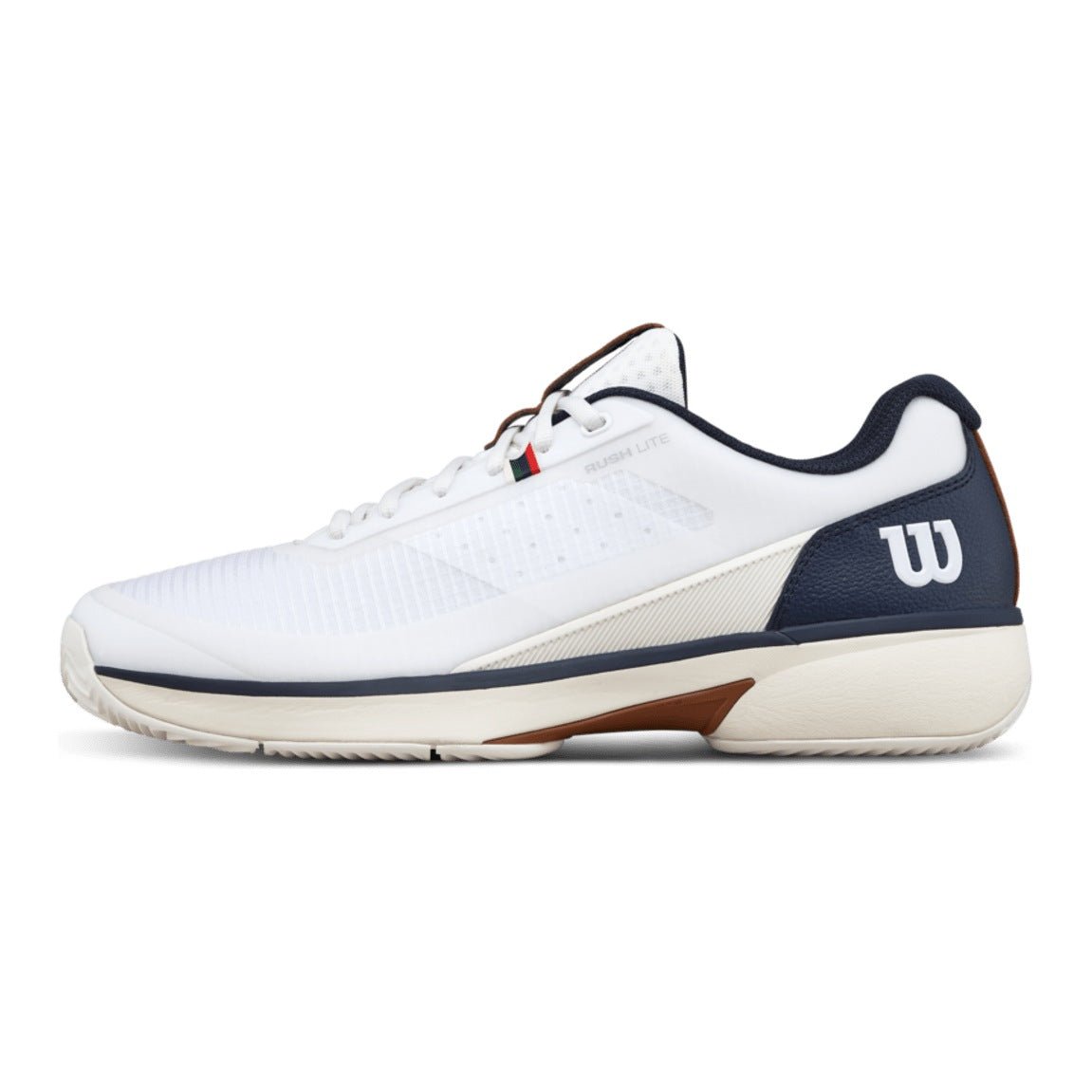 Wilson Rush Lite 5 Clay Men's Tennis Shoes - White/Navy Blazer - Racquet Point