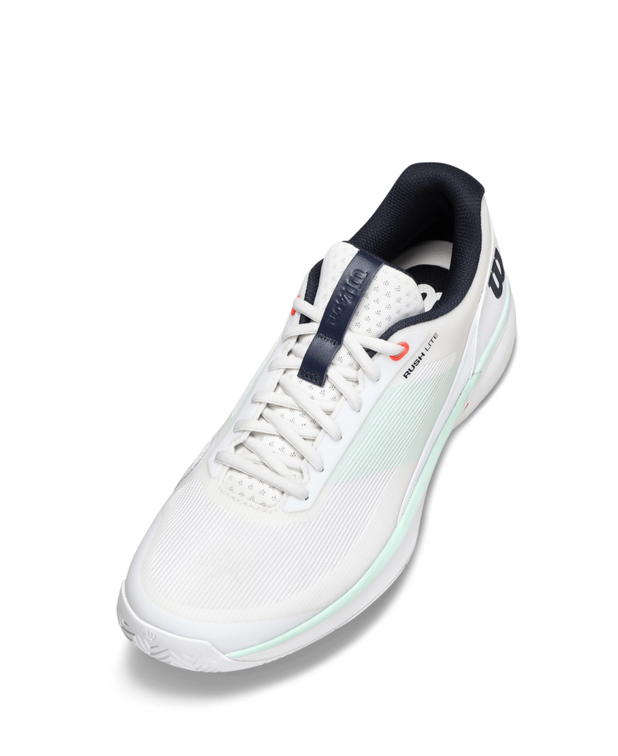 Wilson Rush Lite 5 Men's Tennis Shoes - White/Bay - Racquet Point