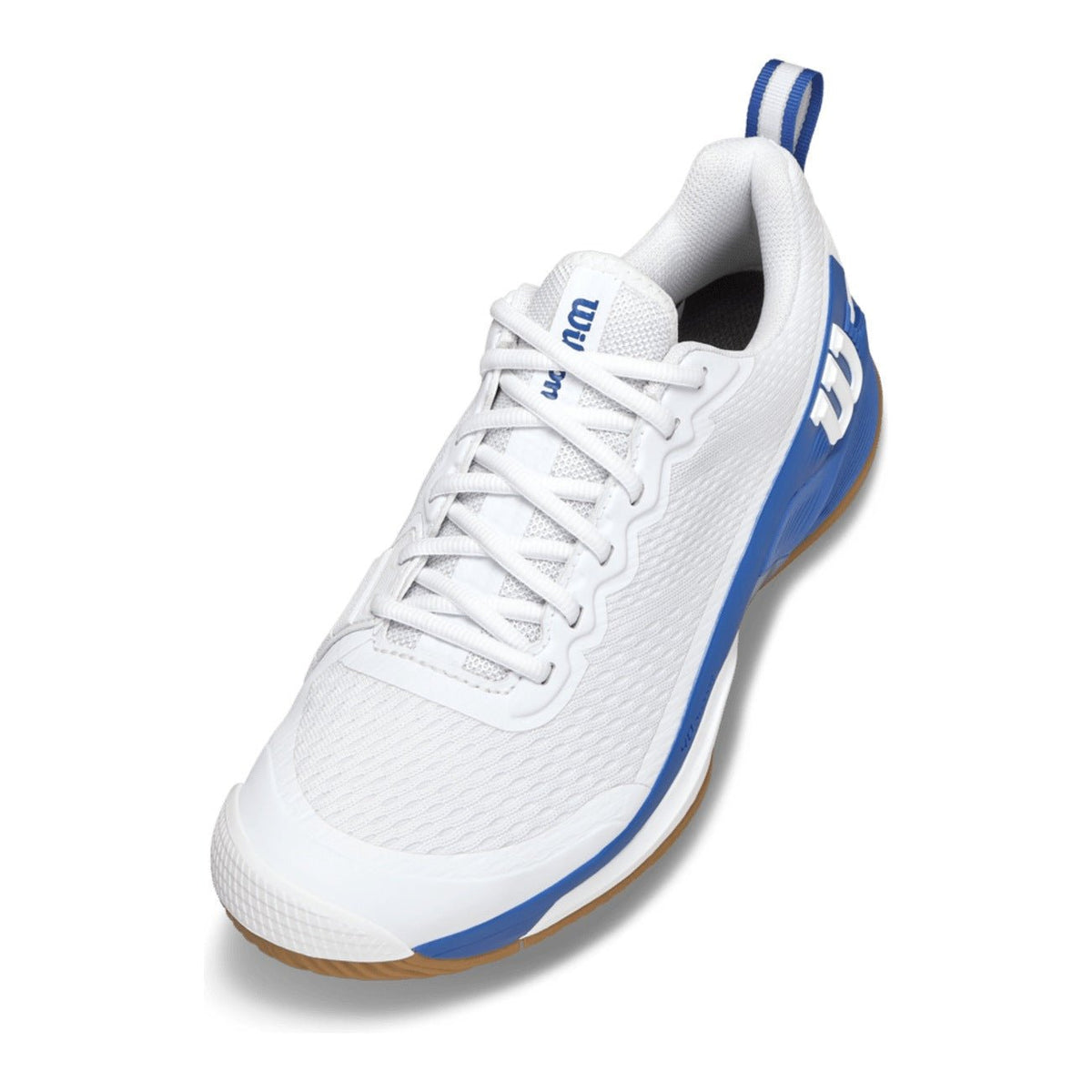 Wilson Rush Pro 4.5 Team Men's Tennis Shoes - White/Deja Vu Blue - Racquet Point