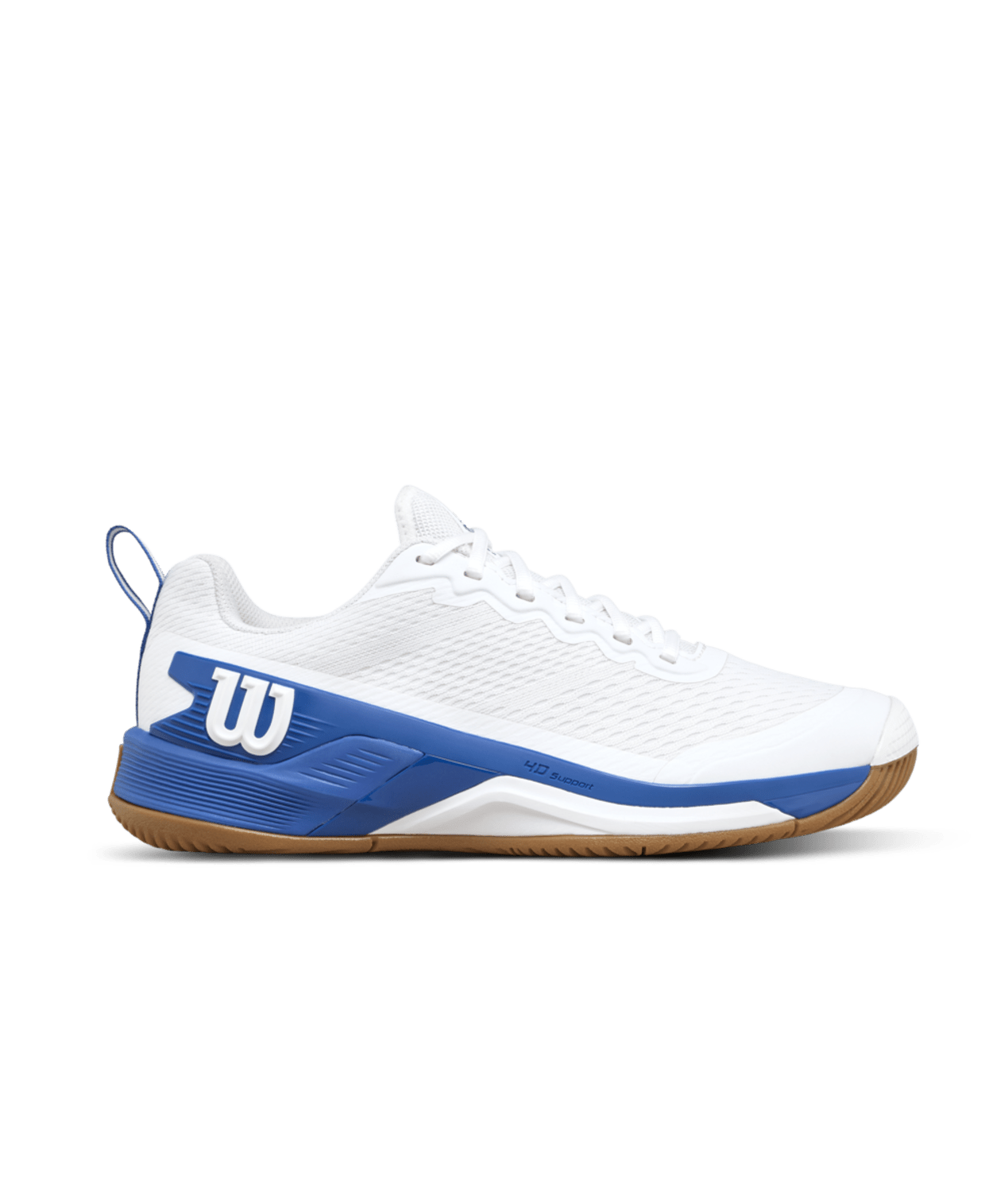 Wilson Rush Pro 4.5 Team Men's Tennis Shoes - White/Deja Vu Blue - Racquet Point
