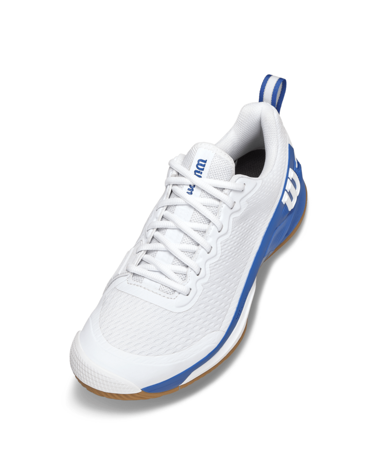 Wilson Rush Pro 4.5 Team Men's Tennis Shoes - White/Deja Vu Blue - Racquet Point