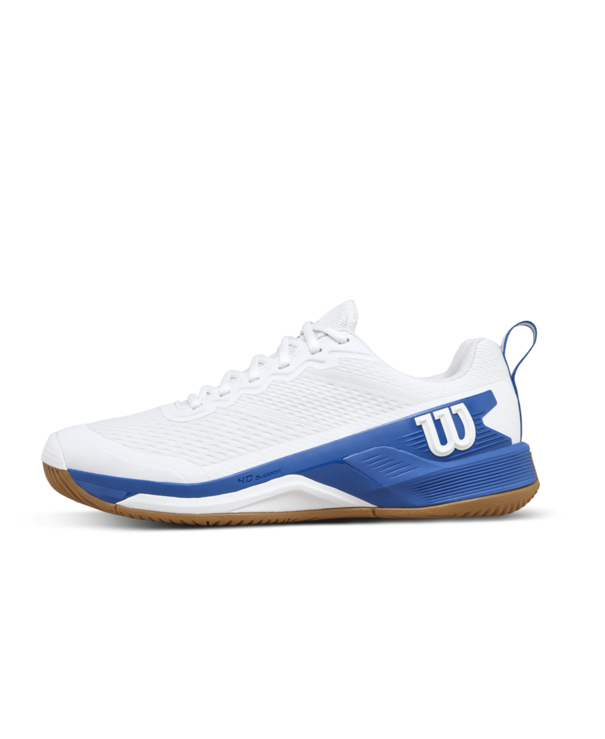Wilson Rush Pro 4.5 Team Men's Tennis Shoes - White/Deja Vu Blue - Racquet Point