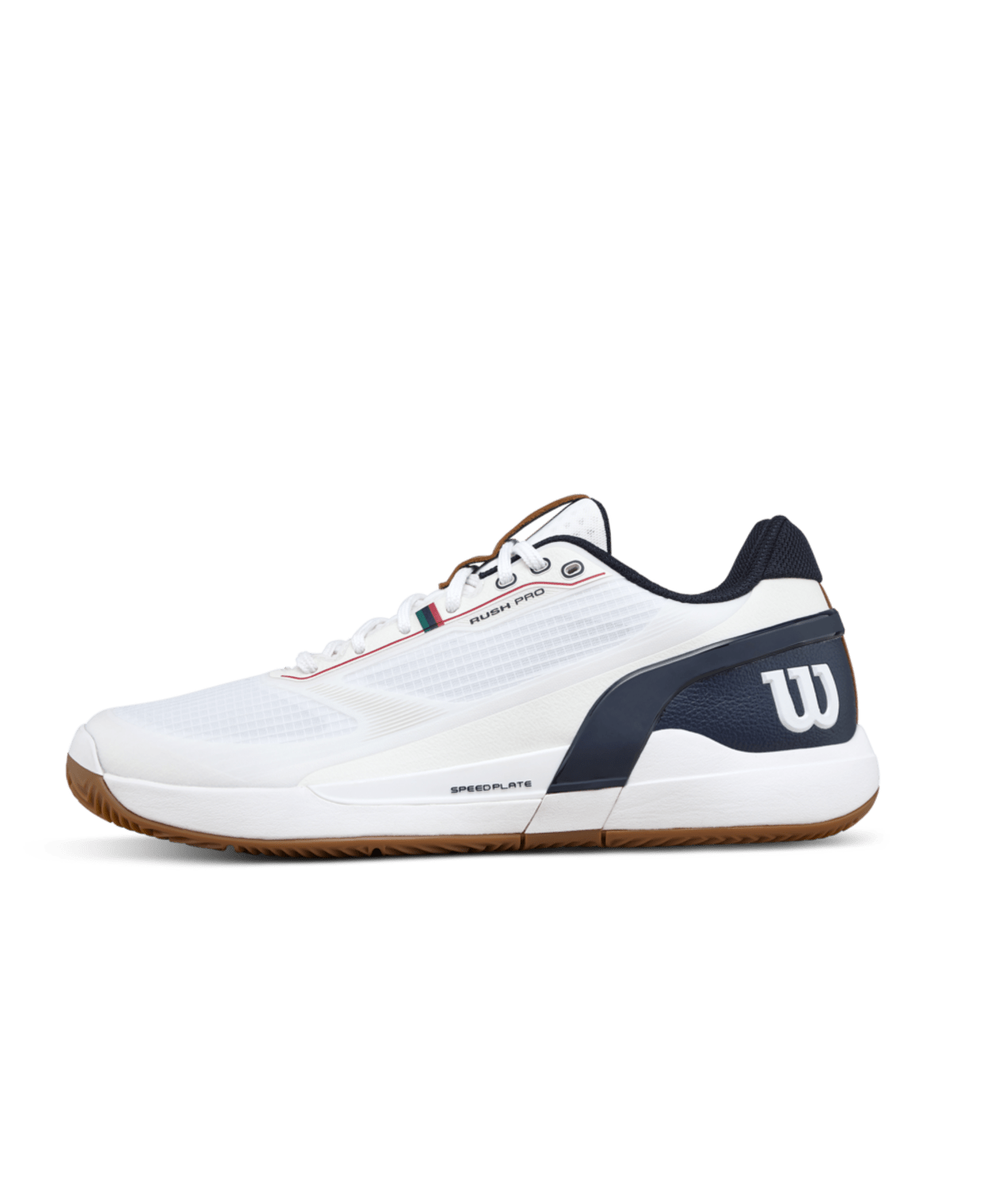 Wilson Rush Pro 5 Clay Men's Tennis Shoes - White/Navy Blazer - Racquet Point