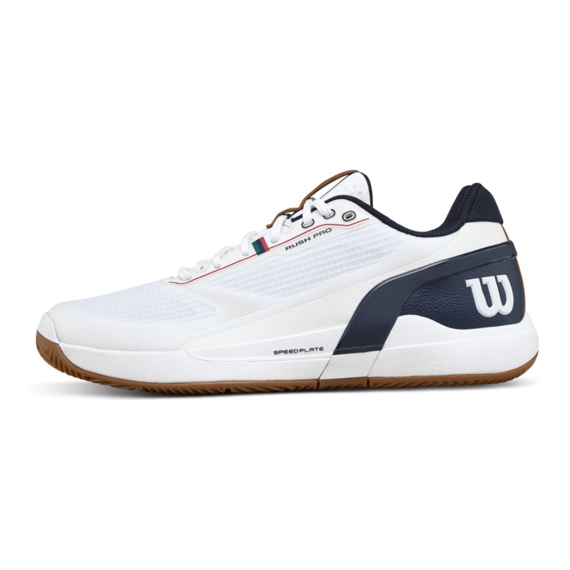 Wilson Rush Pro 5 Clay Men's Tennis Shoes - White/Navy Blazer - Racquet Point