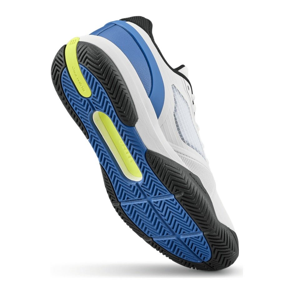 Wilson Rush Pro 5 Jr Tennis Shoes - White/Deja Vu Blue - Racquet Point