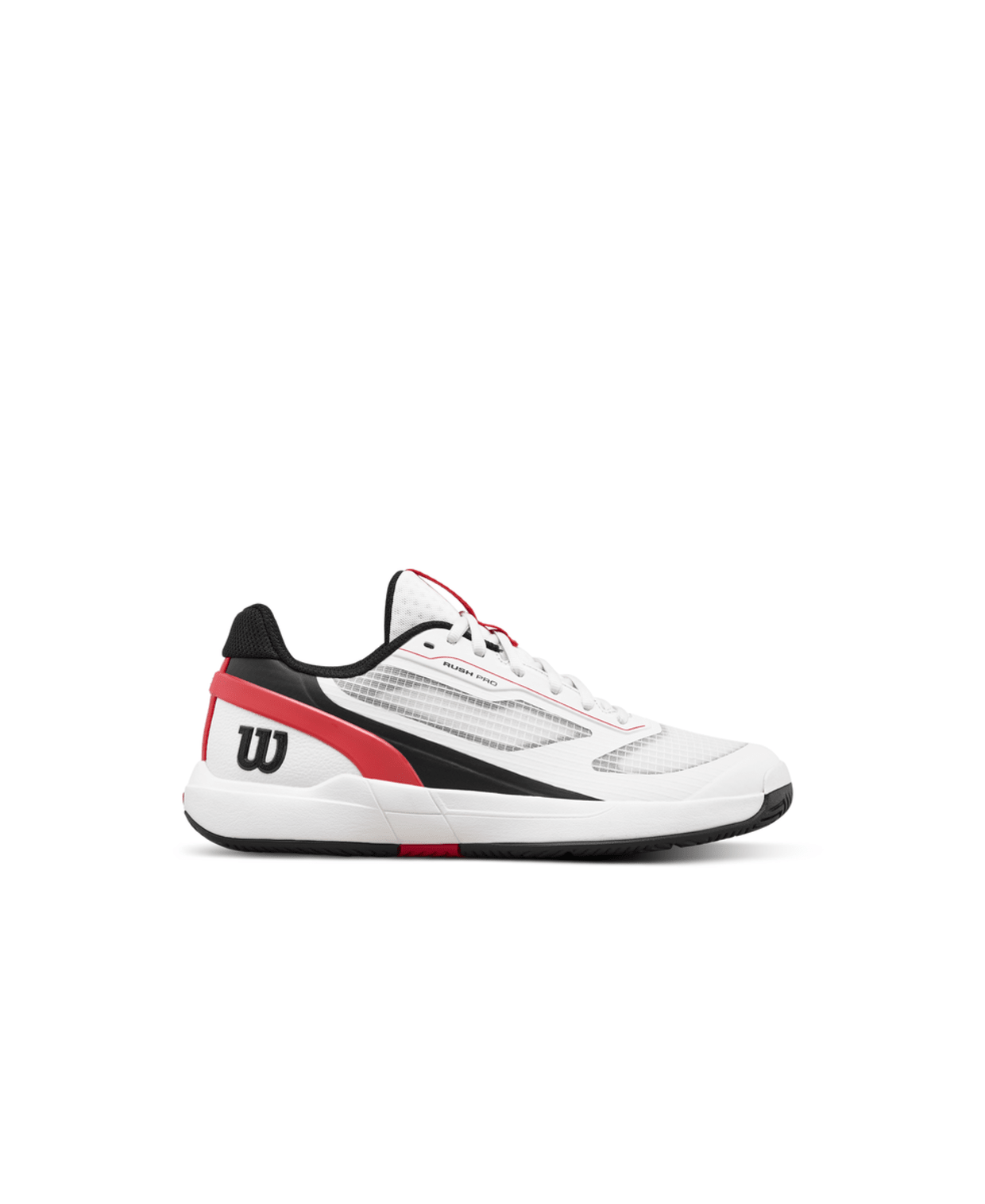 Wilson Rush Pro 5 Jr Tennis Shoes - White/Infrared - Racquet Point