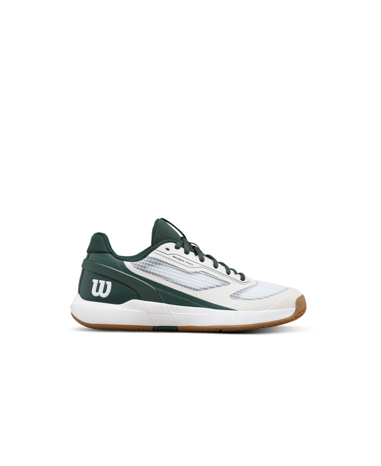 Wilson Rush Pro 5 Jr Tennis Shoes - White/Sycamore - Racquet Point