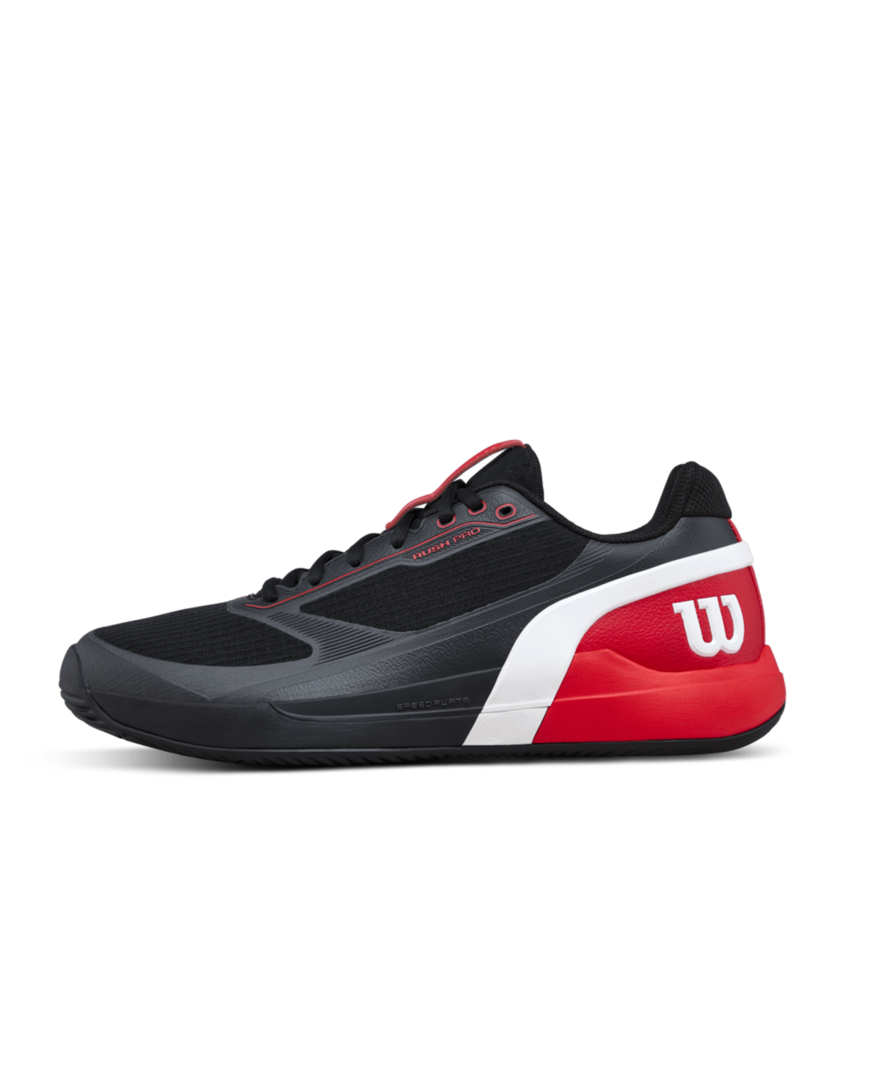 Wilson Rush Pro 5 Men's Padel Shoes - Black/Infrared - Racquet Point