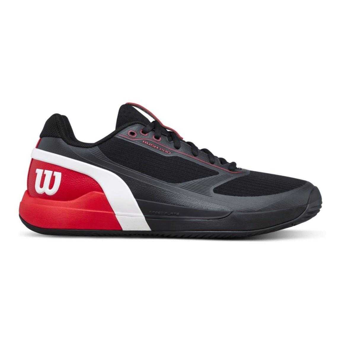 Wilson Rush Pro 5 Men's Padel Shoes - Black/Infrared - Racquet Point