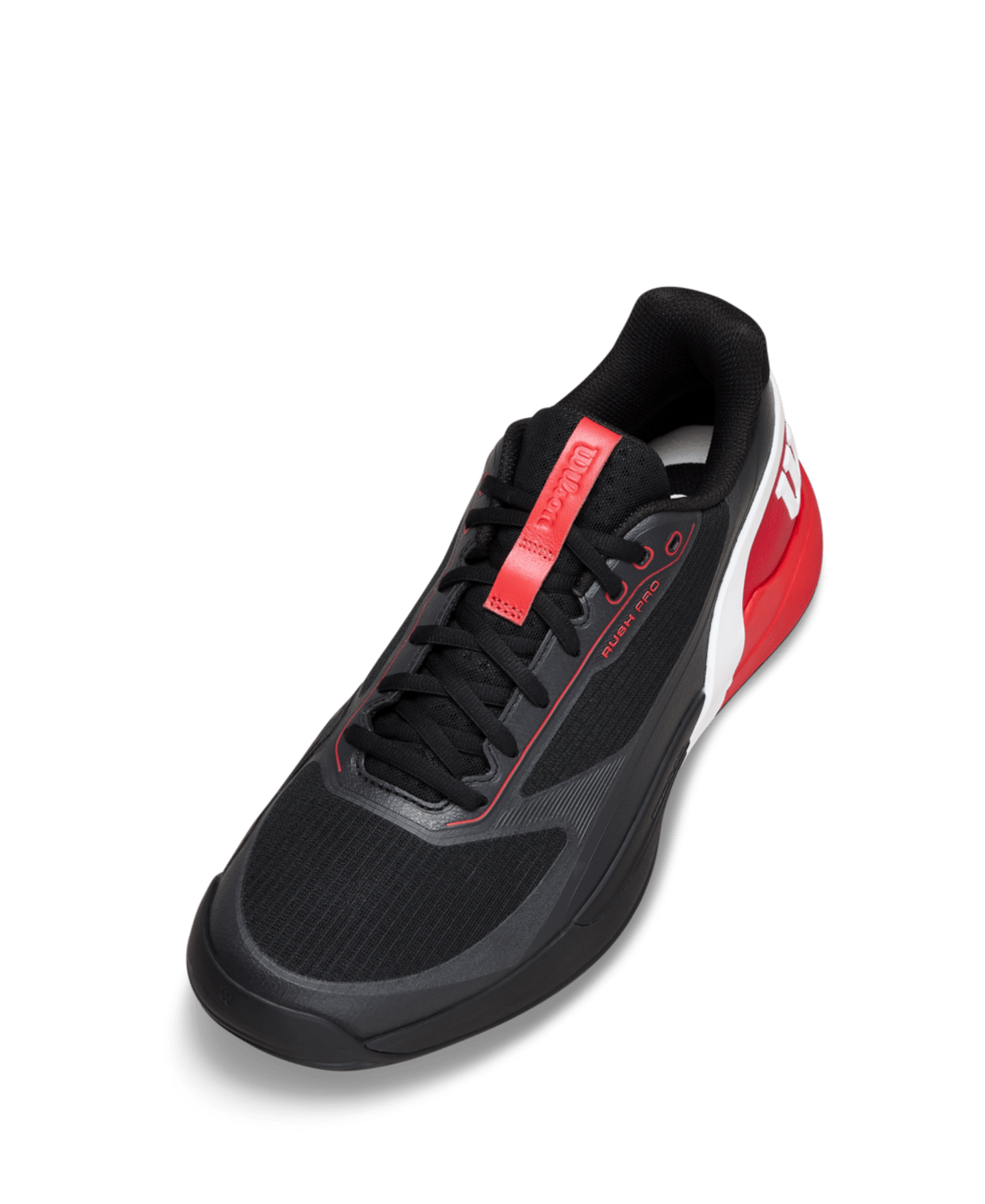 Wilson Rush Pro 5 Men's Padel Shoes - Black/Infrared - Racquet Point