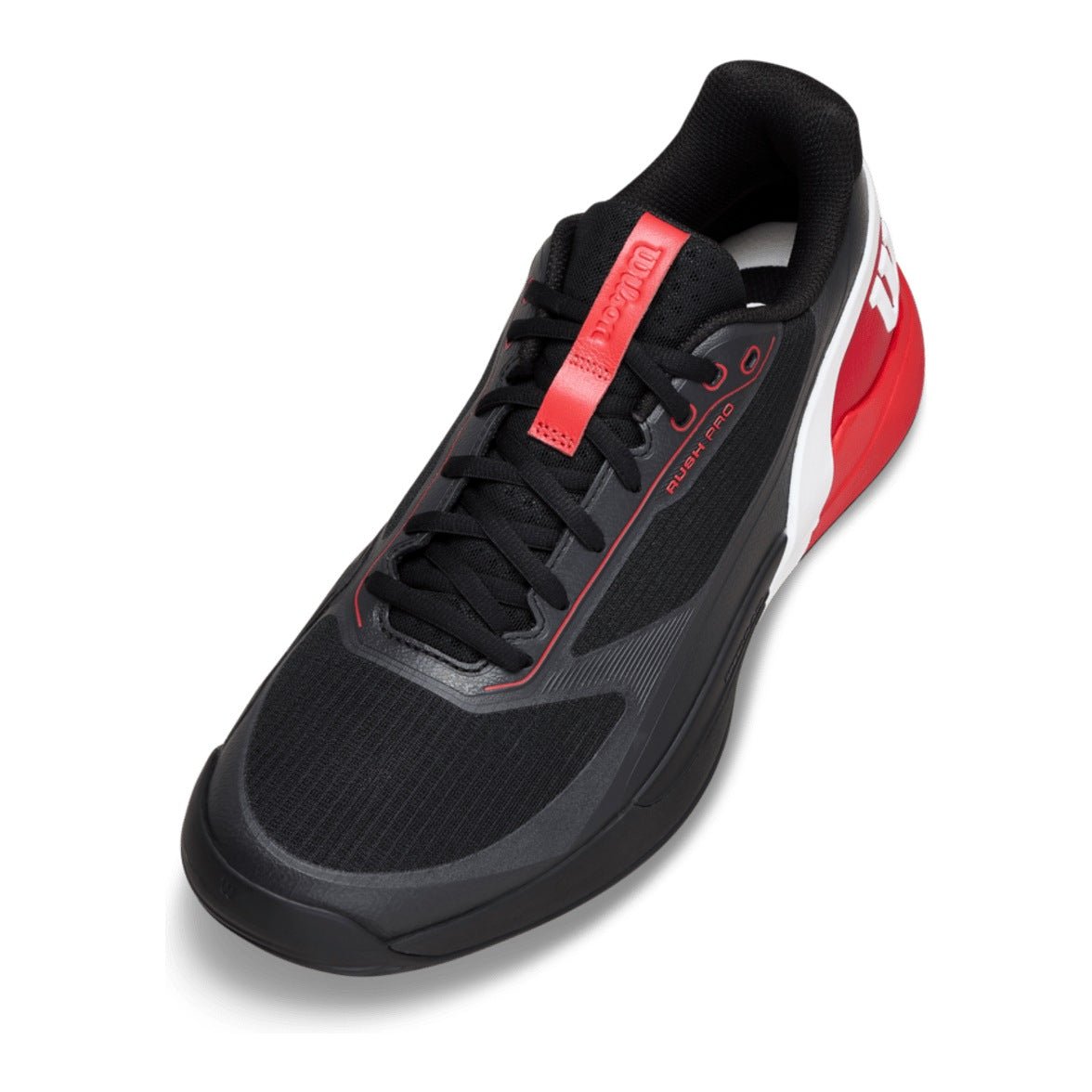 Wilson Rush Pro 5 Men's Padel Shoes - Black/Infrared - Racquet Point